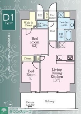 グランシエル川口の物件間取画像